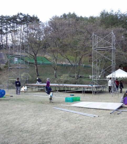 筑北村Re Forest Camp 2013 の会場へ