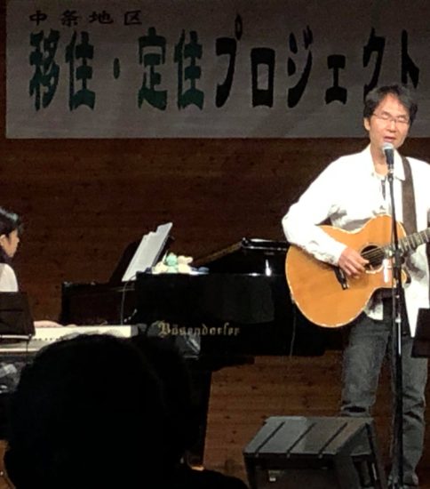 長野市中条音楽堂にて